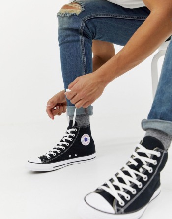 Converse Chuck Taylor Hi Crne - Muške Tenisice | 10352FADW